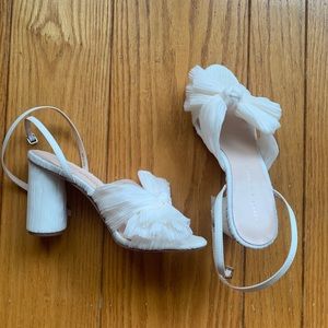 Loeffler Randall Camellia Bow Heel in White